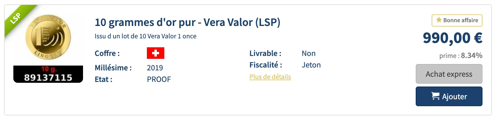Bonne affaire sur AuCOFFRE Bonne affaire sur AuCOFFRE