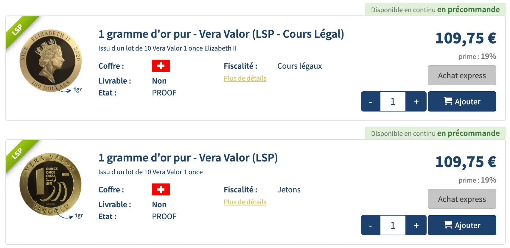 Précommande AuCOFFRE Précommande AuCOFFRE