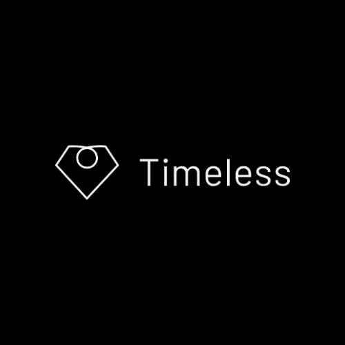 Logo Timeless Invest blanc sur fond noir Logo Timeless Invest blanc sur fond noir